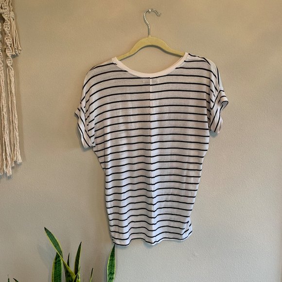 Zara Trafaluc black and white striped tee - Picture 3 of 3